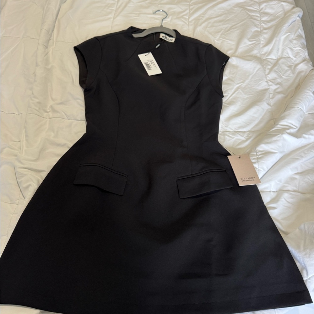 Odd Muse Black Sleeveless Mini Dress- Ultimate Muse Cap Sleeve Mini Dress - Picture 8 of 9